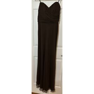 NWT ABS Collection Allen Schwartz Brown Formal Dress Size 4